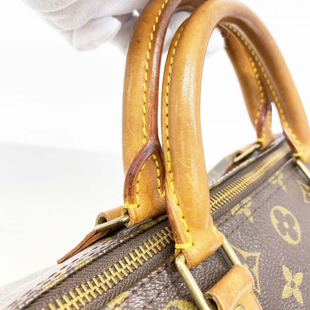 Louis Vuitton Monogram Speedy 30 Handbag M41108 Brown Women's - Picture 10 of 12